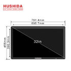 32" Wall-mounted Touch Screen Digital Signage Monitor 1080p Full HD Display Black