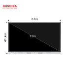 HUSHIDA 75inch H2 Series Infrared Touch Screen Interactive Whiteboard Dual System Smartboard